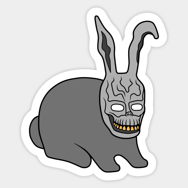 Frank the Rabbit Donniedarko Sticker TeePublic